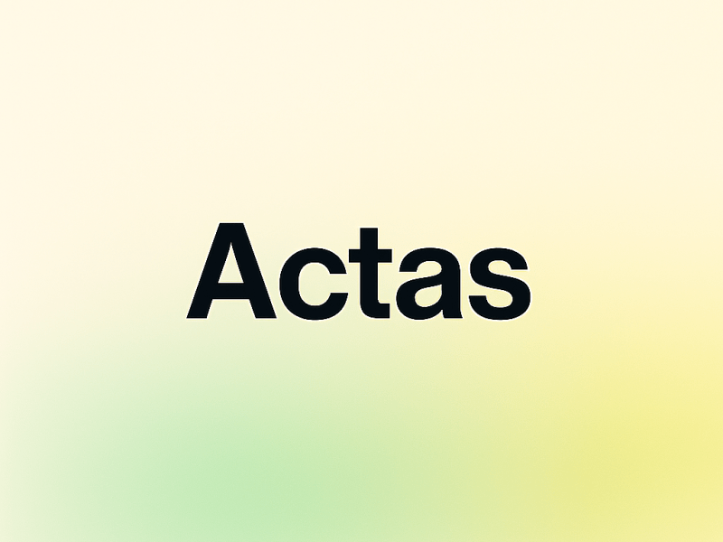 Actas