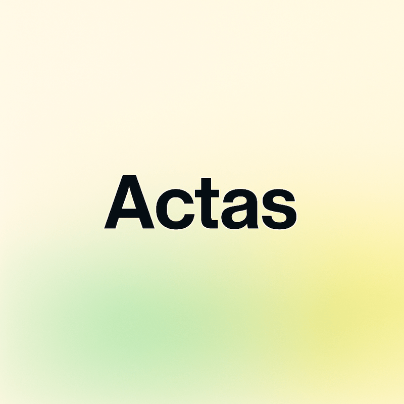 Actas